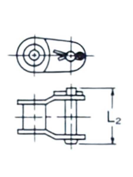 KCM ASA Roller Chain Self Lubricating Simplex - AIMS Industrial Supplies