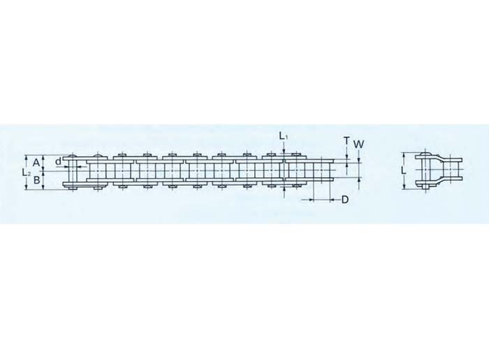 KCM ASA Roller Chain Simplex Nickel Plated - AIMS Industrial Supplies