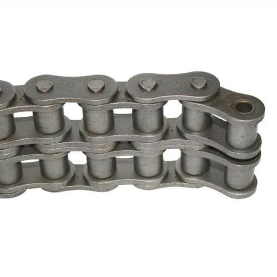KCM BS Roller Chain Duplex - Steel - Box of 10 Foot - AIMS Industrial Supplies