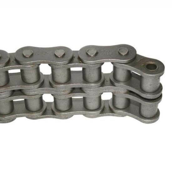 KCM BS Roller Chain Duplex - Steel - Box of 10 Foot - AIMS Industrial Supplies