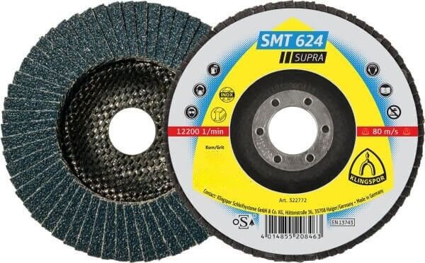 Klingspor  322775 Flap Disc 80 Grit 125mm x 22.23mm Bore Zirconia - Pack of 4