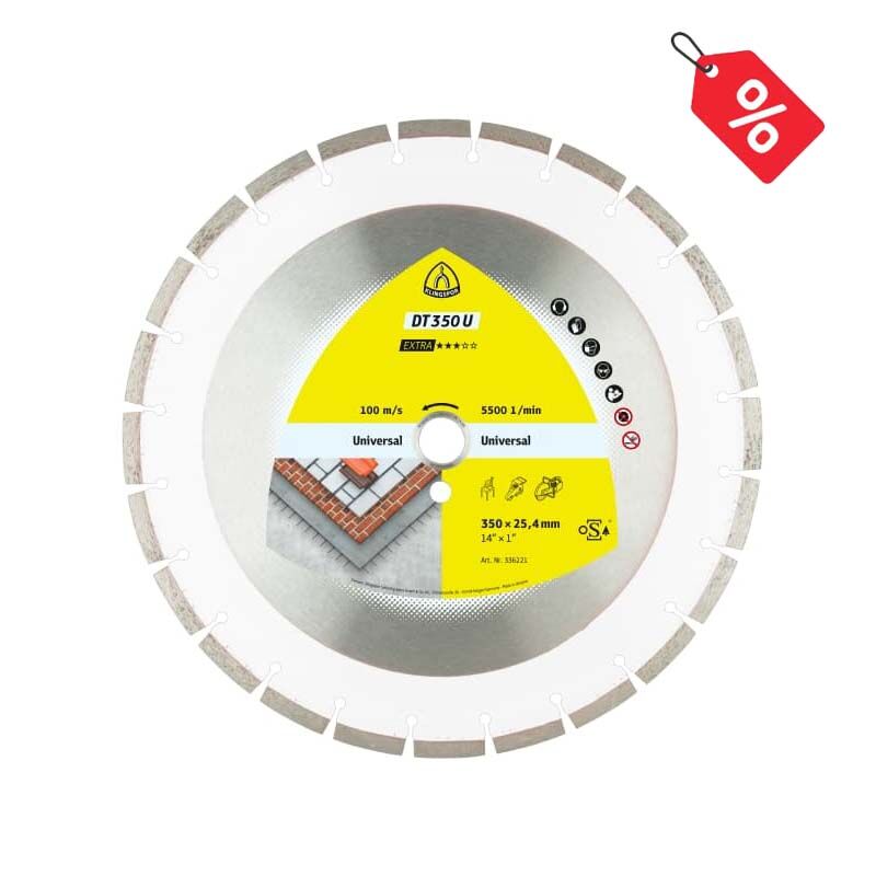 Klingspor 350 x 25.4mm Diamond Cutting Blade DT 350 U Extra - 336221