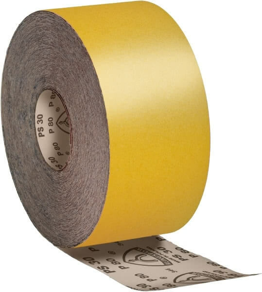 Klingspor Aluminium Oxide Yellow Sandpaper Roll D-Paper PS30D - AIMS Industrial Supplies