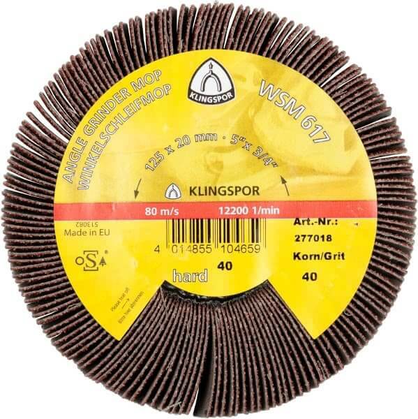 Klingspor Angle Grinder Flap Wheel (M14) for Steel,Wood,Plastic WSM617 - AIMS Industrial Supplies