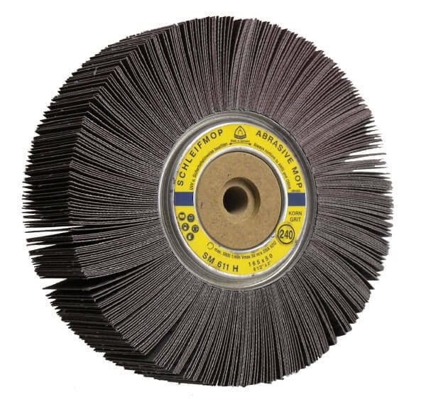Klingspor Bore Flap Wheel for Paint, Wood, Plastic, Metals SM611-H - AIMS Industrial Supplies