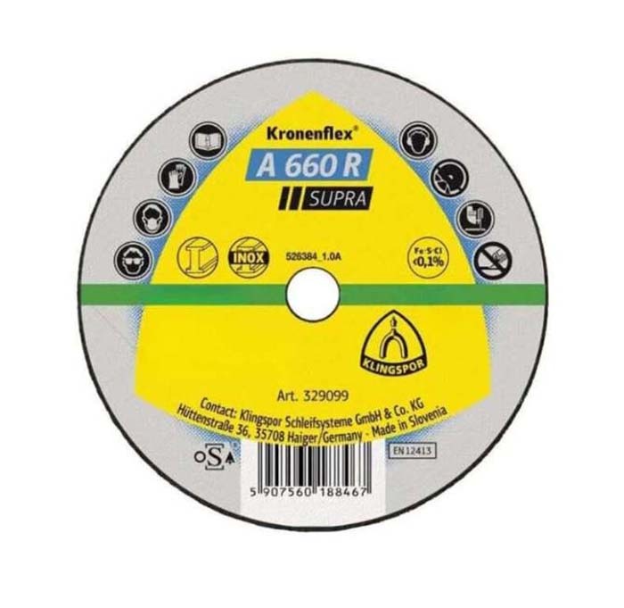 Klingspor Cut Off Wheel Hard 50 x 1 x 6mm, Box of 40 - 3688811