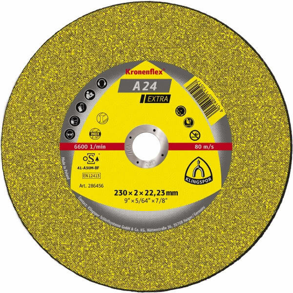 Klingspor Cut Off Wheel Medium 230mm x 3 x 22.23 Box of 25 13492