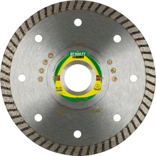 Klingspor Diamond Blade Continuous Rim 125mm x 1.4 x 22.23 Bore - 325393 - AIMS Industrial Supplies