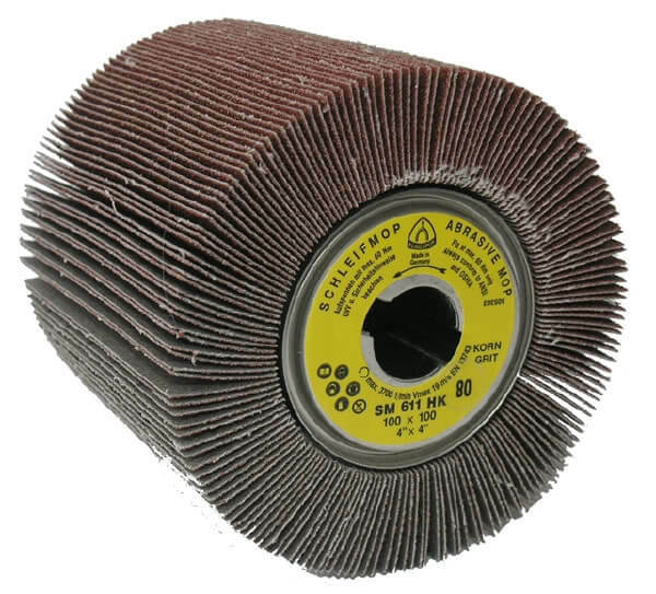 Klingspor Finishing Bore Flap Wheel for Wood, Plastic, Metals SM611-S - AIMS Industrial Supplies
