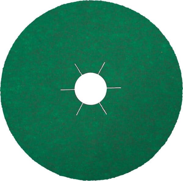 Klingspor Green Ceramic Multibond Fibre Disc for Stainless Steel FS966 - AIMS Industrial Supplies