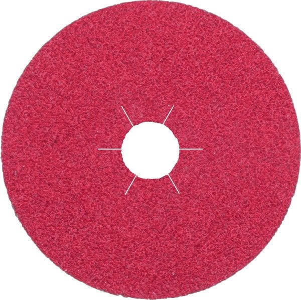 Klingspor Red Ceramic Fibre Disc for Steel, Stainless Steel FS964 - AIMS Industrial Supplies