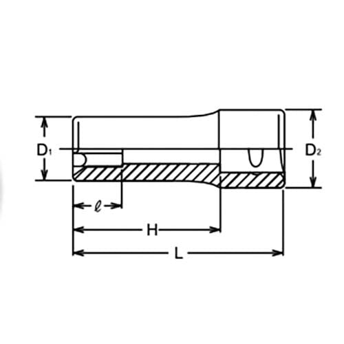 Ko - Ken 1/2" Drive Torx Deep Socket - AIMS Industrial Supplies