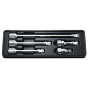 Ko-Ken 1/2" Drive Wobble Fix Extension Set (50 - 250mm), 5 Pieces - AIMS Industrial Supplies