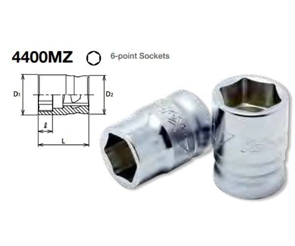 Ko-ken 1/2" Socket Z Series 6Pt Metric2