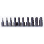 Ko-Ken 1/2"Drive Inhex (4 - 19mm x 60mm) On Rail Socket Set, 10 Pieces - AIMS Industrial Supplies