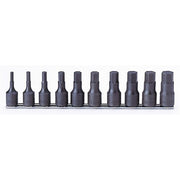 Ko-Ken 1/2"Drive Inhex (4 - 19mm x 60mm) On Rail Socket Set, 10 Pieces1