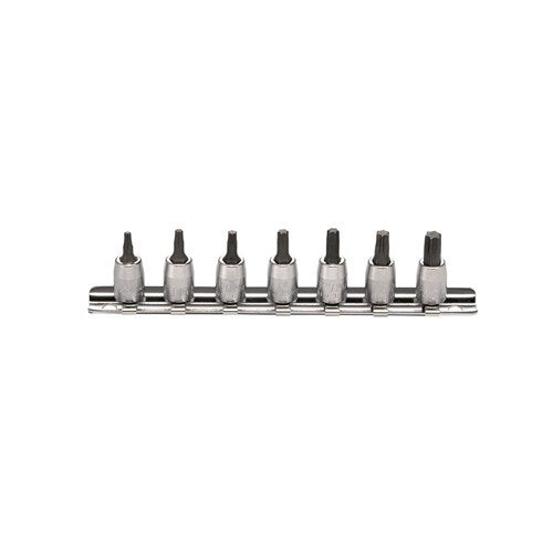 Ko-Ken 1/4" Drive (T10 - T40) On Rail Socket Set, 7Pcs - KORS2025/7-L28 - AIMS Industrial Supplies