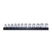 Ko-Ken 3/8" Drive 6 Point (7 - 19mm) Z Series Rail Socket Set, 12 Pieces - AIMS Industrial Supplies