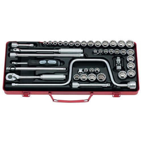 Ko-Ken 3/8" Drive AF/Metric Socket Set, 42 Pieces - KO3201AMW1