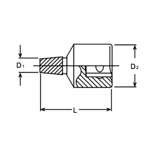 Ko - Ken 3/8" Drive Bolt Twister Socket - AIMS Industrial Supplies