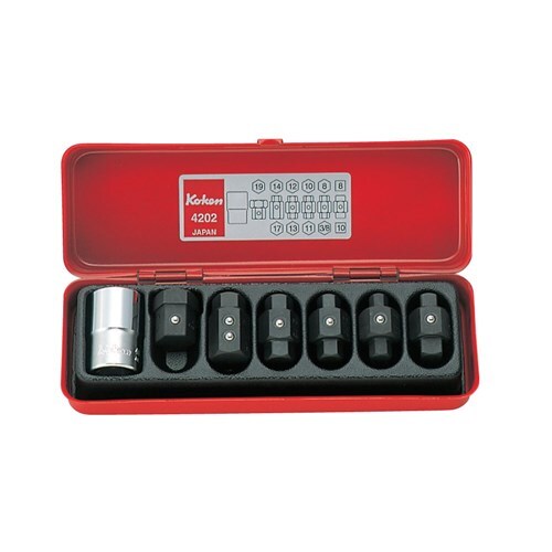 Ko-Ken Drain Plug Key Set 8 - 19mm, 7Pieces - KO42021
