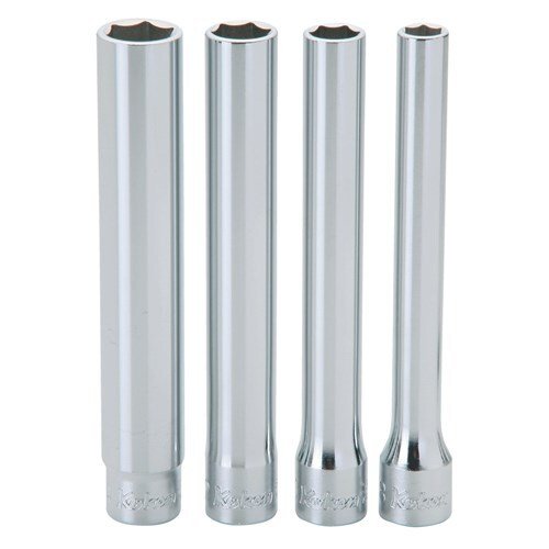 Ko-Ken Extra Deep Socket Set 3/8" Drive - 6 Point, 4 Pieces - AIMS Industrial Supplies
