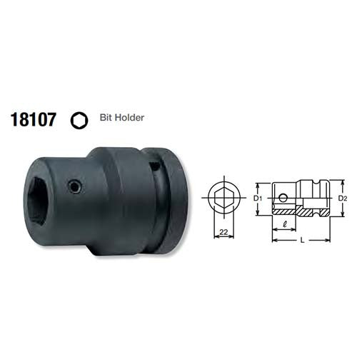 Ko-Ken Impact Bit Holder 1/2" Drive - KO181072