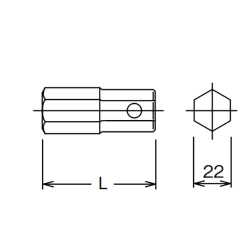 Ko-Ken Impact Inhex Bit - A/F (107-22 Series)2