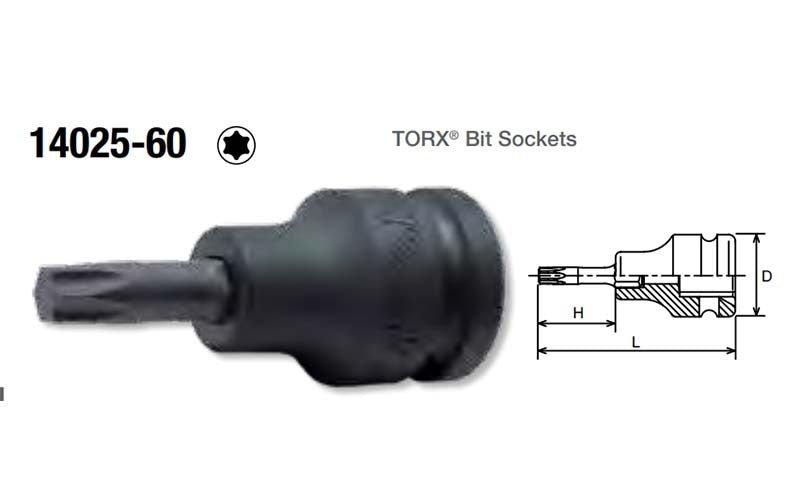 Ko - Ken Impact Torx Bit - L60 - AIMS Industrial Supplies
