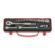 Ko - Ken KO3252M 3/8" Drive Metric Socket Set, 15 Pieces - AIMS Industrial Supplies