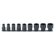 Ko - Ken KORS13401M/9 3/8" Drive Impact Socket Set On Rail, 9 Pieces - AIMS Industrial Supplies
