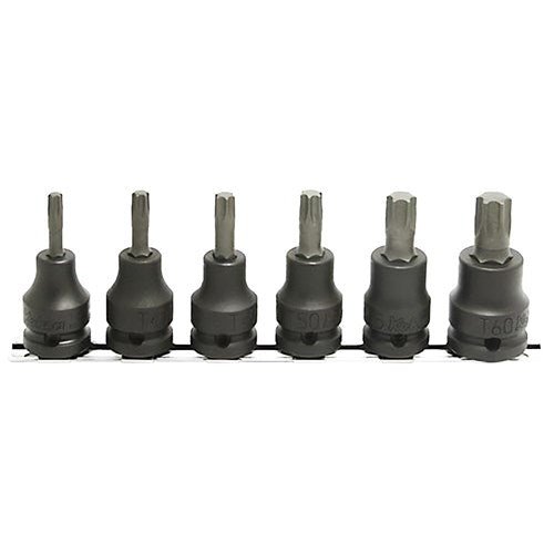Ko - Ken KORS14025/6 - L60 1/2" Drive Impact Socket Set On Rail, 6 Pieces - AIMS Industrial Supplies