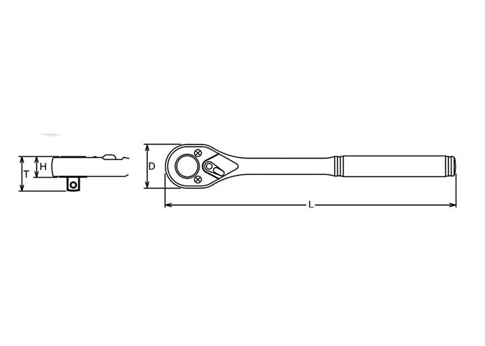 Ko - Ken Ratchet Flex Head Quick Release 1/4" Drive - AIMS Industrial Supplies