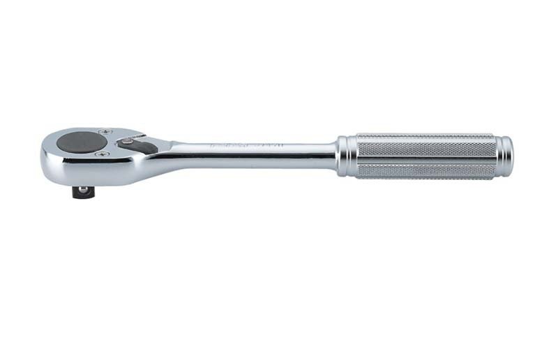 Ko - Ken Reversible Ratchet 3/8" Drive x 200mm 24 Gears - Knurled Handle - AIMS Industrial Supplies