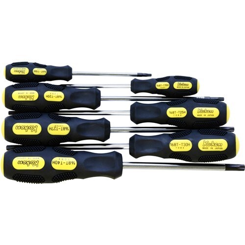 Ko-Ken Screwdriver Tamper Proof Torx Set, 7 Pieces KO168T/71