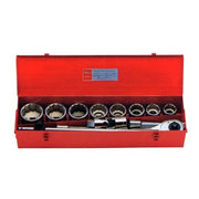 Ko-Ken Socket Set 1" Drive 12 Pt 1-7/16 - 2-1/2" AF, 12pcs - KO8200A1