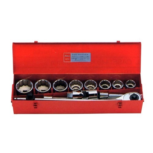 Ko-Ken Socket Set 1" Drive 12 Pt 1-7/16 - 2-1/2" AF, 12pcs - KO8200A1