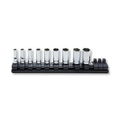 Ko - Ken Socket Set 1/4" Drive on Magnetic Rail 5.5 - 14mm - KORS2300XZ/9, 9 pcs - AIMS Industrial Supplies