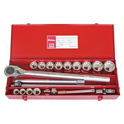 Ko - Ken Socket Set 3/4" Drive 12Point 15/16 - 2" AF, 25pcs - KO6260A - AIMS Industrial Supplies