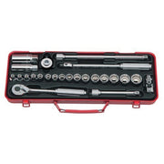 Ko - Ken Socket Set 3/8" Drive 6 Point & Spark Plug Socket, 24pcs - KO3275 - AIMS Industrial Supplies