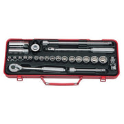 Ko-Ken Socket Set 3/8" Drive 6 Point & Spark Plug Socket, 24pcs - KO32751