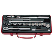Ko-Ken Socket Set 3/8" Drive (6Pt & 12Pt) 6 - 22mm, 22 Pieces - KO3210M - AIMS Industrial Supplies