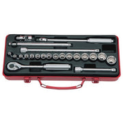 Ko-Ken Socket Set 3/8" Drive (6Pt & 12Pt) 6 - 22mm, 22 Pieces - KO3210M1
