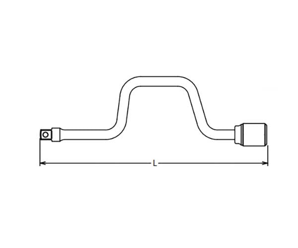 Ko-Ken Speed Handle 3/8" Drive x 400mm - KO3780 - AIMS Industrial Supplies