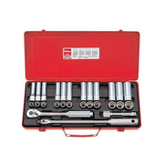 Ko-Ken Standard & Deep Socket Set 1/2" Drive 12 Point, 27pcs - KO42771