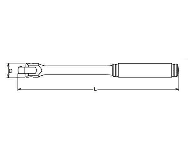 Ko - Ken Swivel Handle 3/8" Drive - AIMS Industrial Supplies