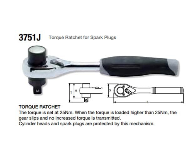 Ko-Ken Torque Ratchet For Spark Plugs2