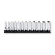 Ko-Ken Z Series Socket Set On Magnetic Rail 3/8" Drive 7 - 19mm, 12 Pcs - AIMS Industrial Supplies