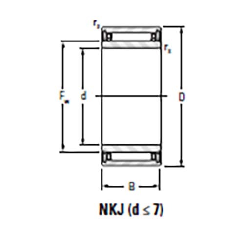 Koyo/JTEKT Machined Type Needle Roller Bearing Heavy Duty 20 x 42 x 20mm2