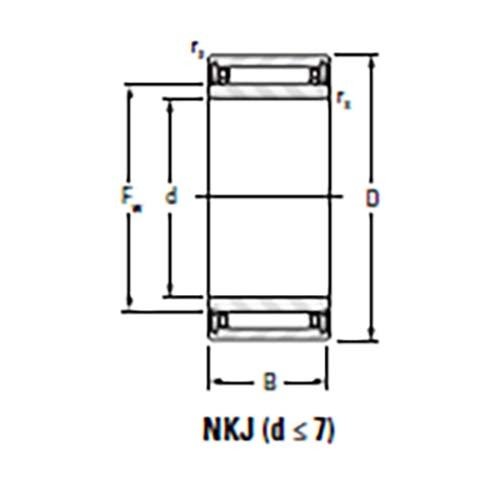 Koyo/JTEKT Machined Type Needle Roller Bearing with Inner Ring - AIMS Industrial Supplies